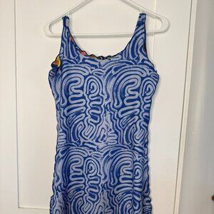 "Haystacks" Little Dress: Reversible (2 patterns) Size medium